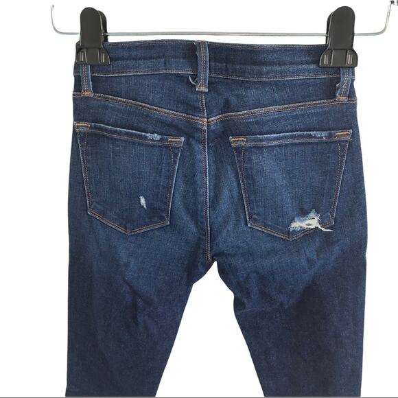 J Brand Women's 24 Distressed Skinny Crop Raw Jeans - Picture 4 of 7